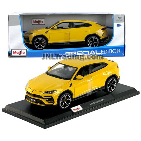 Maisto Special Edition Series 1:18 Scale Die Cast Car - Yellow Mid-Siz ...