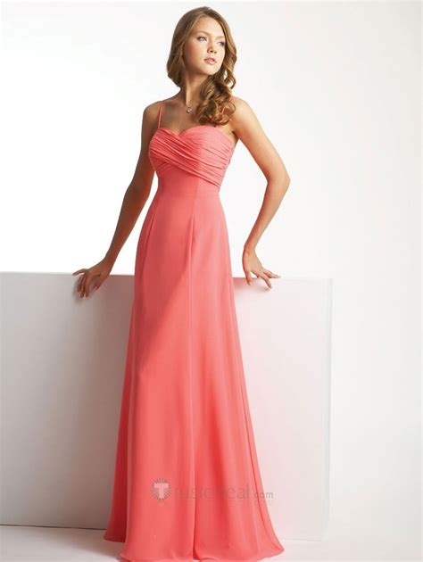 love this salmon color bridesmaid dress- would like it better if it was ...