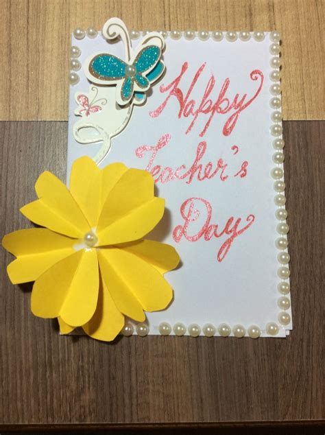 Happy teachers day handmade cards | Happy teachers day card, Teachers day card, Cards handmade