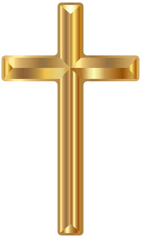 Gold Cross Computer file - Gold Cross PNG Transparent Clip Art Image png download - 4741*8000 ...