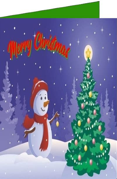 Christmas Snow Man Ecards