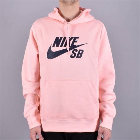 Nike SB Icon Essential Pullover Hoodie - Bubblegum Pink/Obsidian ...