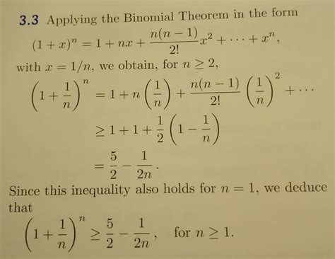 [Math] Proof of inequalities using binomial theorem – Math Solves Everything