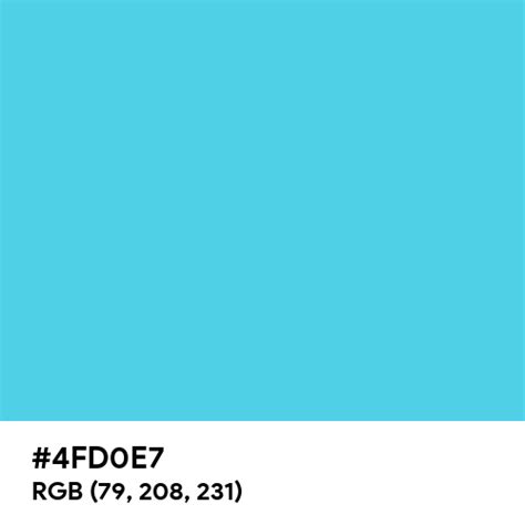 Uranus Blue color hex code is #4FD0E7