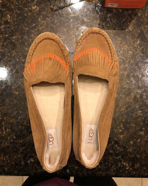 Never been worn UGG moccasins! Super cute out with jeans or wear around ...