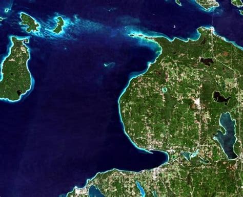 Satellite Image Of Michigan, USA From Sentinel 2 | EOS Gallery