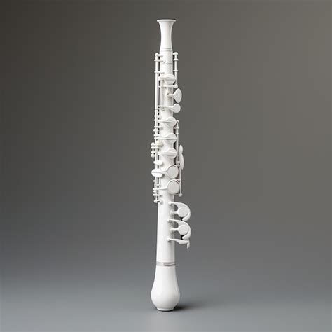 Premium AI Image | Sleek White Piccolo Instrument