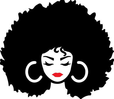 Black girl svg Black woman png Black woman clipart African American ...