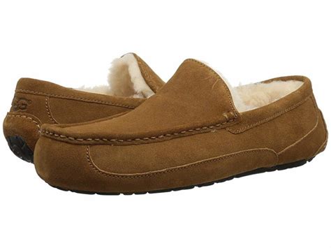 UGG Ascot (Chestnut) Men's Slippers | Slippers.com - Shop Comfy