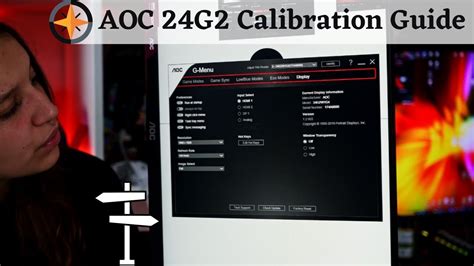 AOC 24G2U Gaming Monitor Calibration Guide - BEST COLORS ! - YouTube