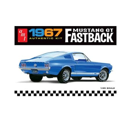 Plastic car model 1967 Ford Mustang GT Fastback 1:25 - Scientific-MHD