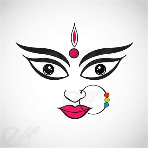 Goddess Durga Free Vector Download | FreeImages