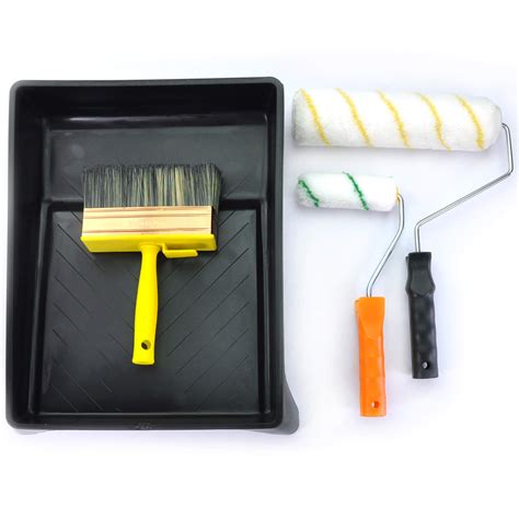 KingOrigin 9 inch Paint Roller Kit 6 PIECE with fence brush paint roller 30034F - Buy Online in ...