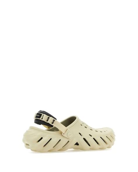 Crocs™ Sand Croslite Echo Clog Mules in White for Men | Lyst