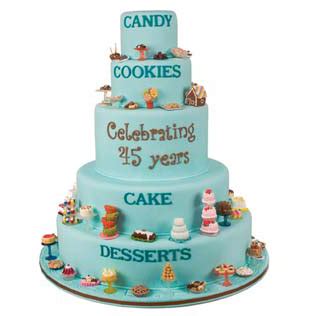 Celebrating 45 Years Cake | Country Kitchen SweetArt