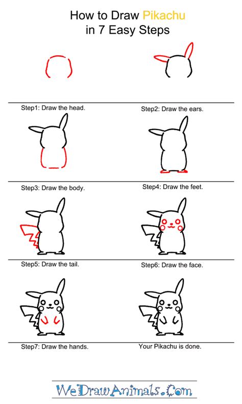 How to Draw Pikachu Pokemon