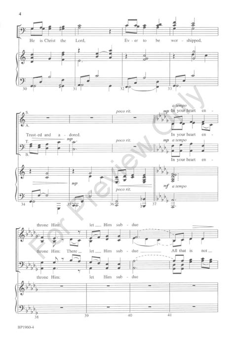 Every Knee Shall Bow (SATB ) by David Rasbach| J.W. Pepper Sheet Music