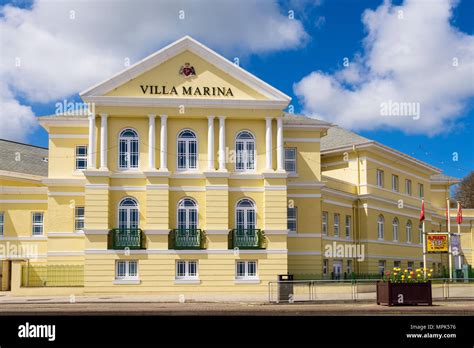 The elegant restored Villa Marina entertainment venue complex on ...