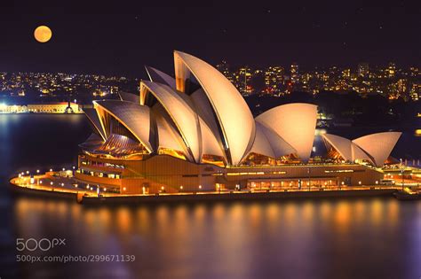 悉尼歌剧院夜景Night view of Sydney opera house by 1947f80394f4a8db609d59552ba0a1870 | Sydney opera ...