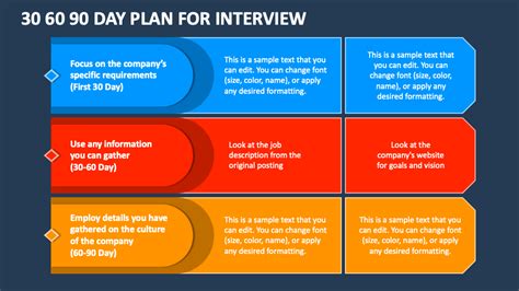 30 60 90 Day Plan for Interview PowerPoint Presentation Slides - PPT Template