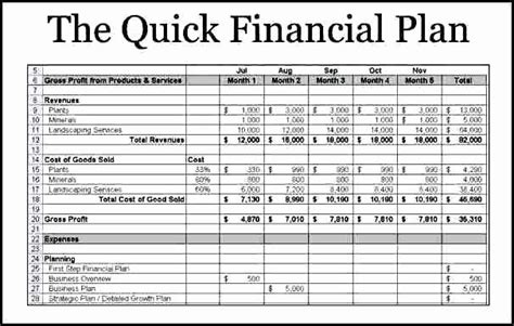 Simple Financial Plan Template | Free Download