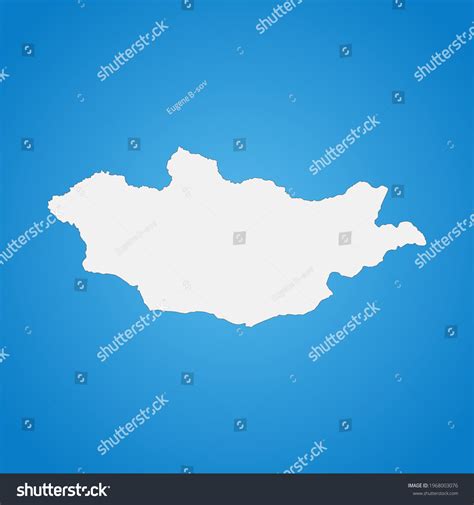 Highly Detailed Mongolia Map Borders Isolated Stock Vector (Royalty ...