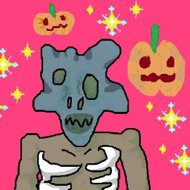 skeleton halloween pumpkins sparkle by Boss on Newgrounds