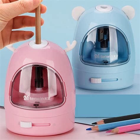 Electric Pencil Sharpener Automatic Pencil Sharpener Battery Operated for Kids,Student, Artist ...