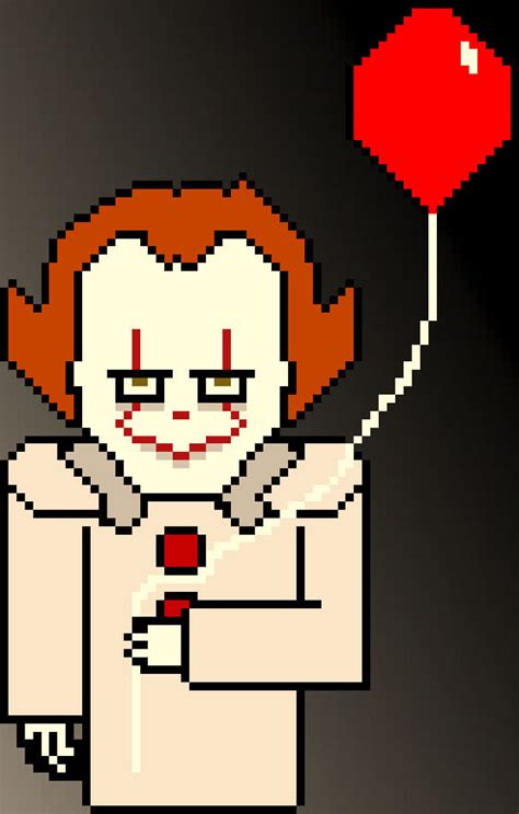 Pennywise Pixel Art by JasonGZ on DeviantArt