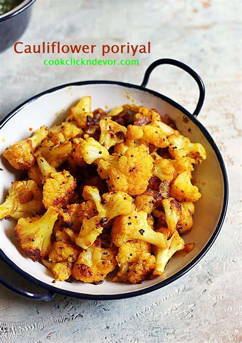 cauliflower poriyal recipe | South indian cauliflower poriyal | Gobi recipes