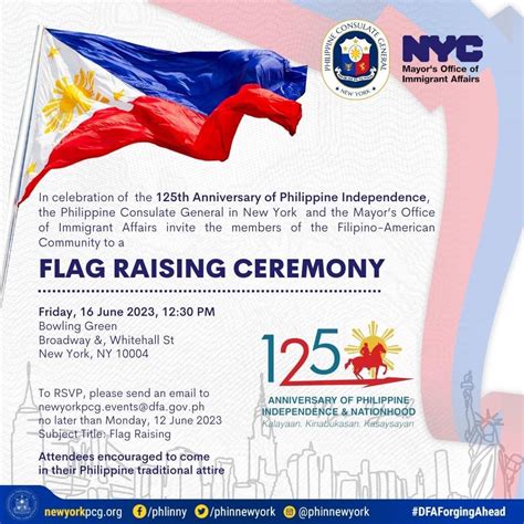 Flag Raising Ceremony at Bowling Green - Philippine Consulate General