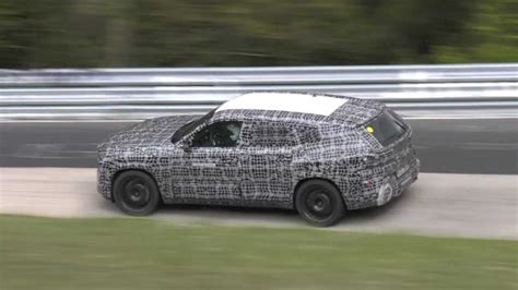 BMW X8 M hybrid spied on video defying physics at the Nurburgring