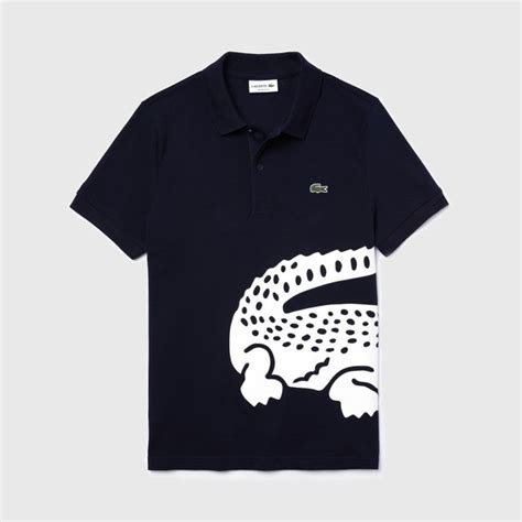 LACOSTE Men's Lacoste Regular fit Oversized Crocodile Print Polo Shirt - 4