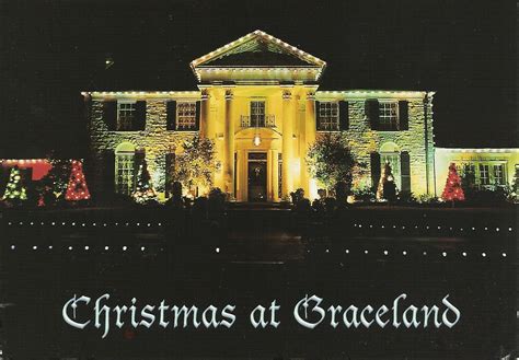 Vintage Travel Postcards: Christmas at Graceland