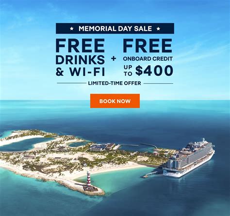 MSC Cruises Memorial Day Sale! – Free Drinks, Free Wi-Fi & Up to $400 ...