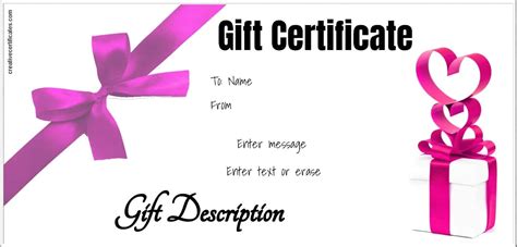 Free Gift Certificate Template | 50+ Designs | Customize Online and Print