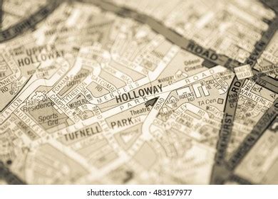 Holloway London Uk Map Stock Photo 483197977 | Shutterstock