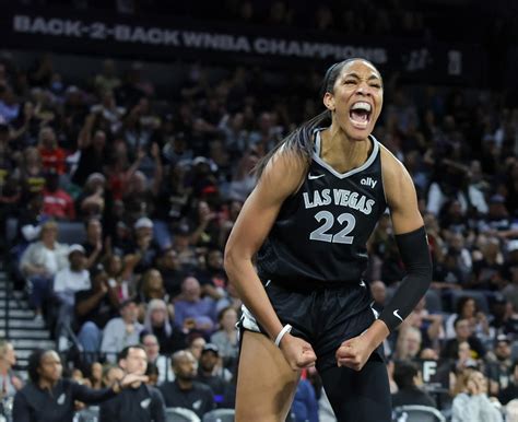 A’ja Wilson makes WNBA history, early MVP claim while leading Aces past Wings - Yahoo Sport