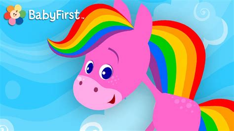 Instruments | Coloring and Music | Rainbow Horse | BabyFirst TV - YouTube