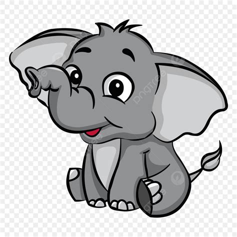 Cute Handdraw Vector PNG Images, Cute Handdraw Cartoon Elephant Free ...