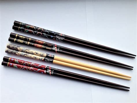 REAL CHINESE CHOPSTICKS - 4 Stunning Designs - Rapid Same Day Despatch ...