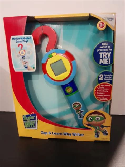 PBS KIDS SUPER Why Zap &Learn Why Writer Wyatt Wand Learning Toy New EUR 73,96 - PicClick FR