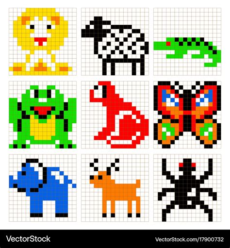 Cool Animal Pixel Art