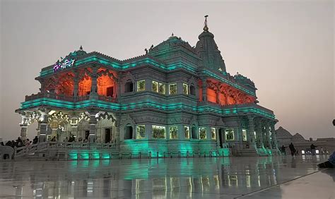 50 Best Prem Mandir Vrindavan Images, Prem Mandir Night View Photos.