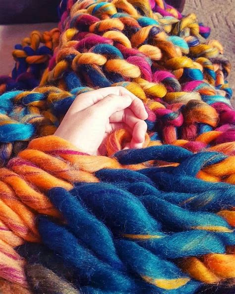 Chunky Knit Blanket-arm Knitting - Etsy