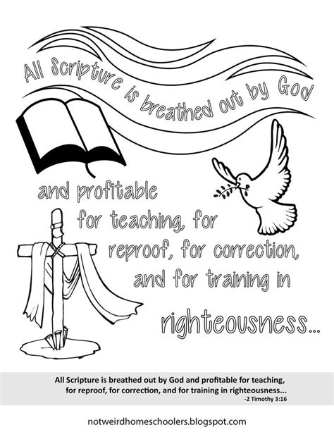 2 Timothy 3:16 Bible Verse Coloring Page | Bible verse coloring page, Bible verse coloring ...