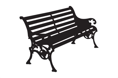 Bench Silhouette Graphic by Illustrately · Creative Fabrica