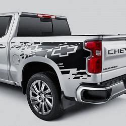 2020 Silverado 1500 Bedside Graphic Decal Package, Bowtie Decal, Short or Standard Box 84425973 ...