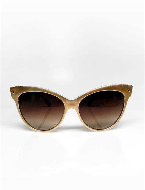 Gold Cat-Eye Sunglasses - TopSunglasses.net