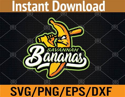 Savannah bananas svg, dxf,eps,png, Digital Download | Savannah chat, Svg, Eps